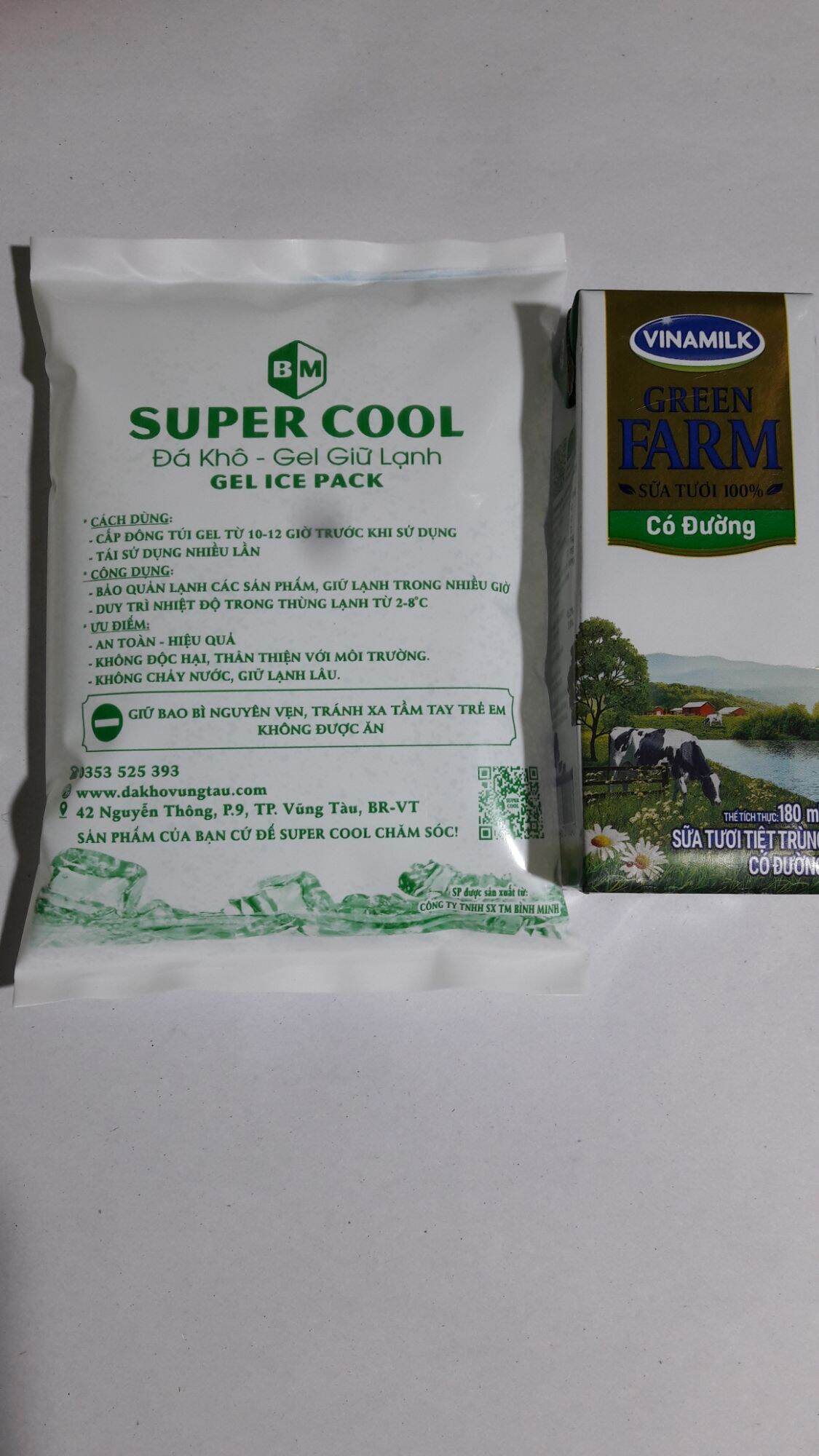 Đá khô giữ lạnh túi 350g combo 5 túi