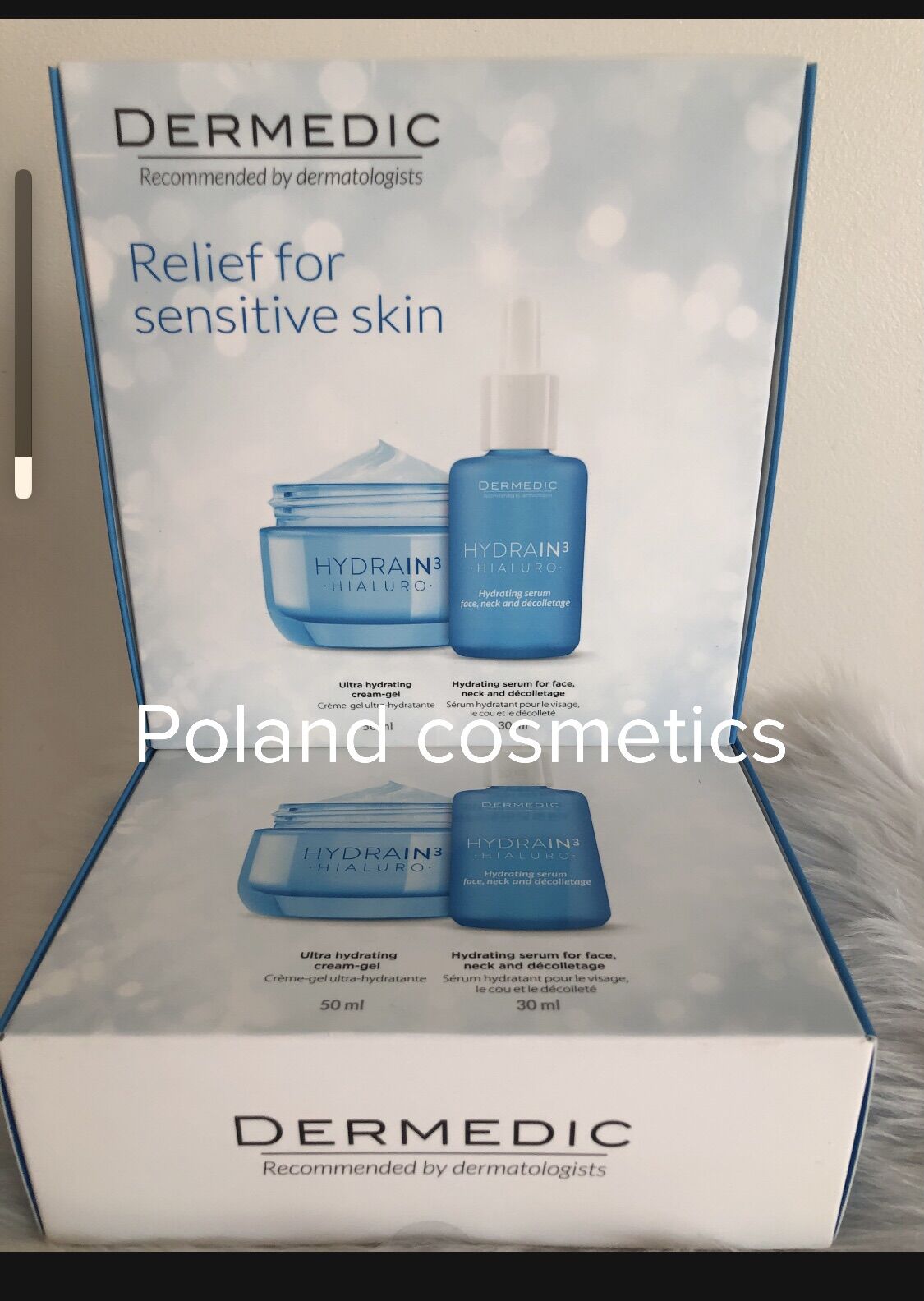 Sét Dưỡng Da Dermedic HYDRAIN3 Gồm Kem 50ml Và Serum 30ml