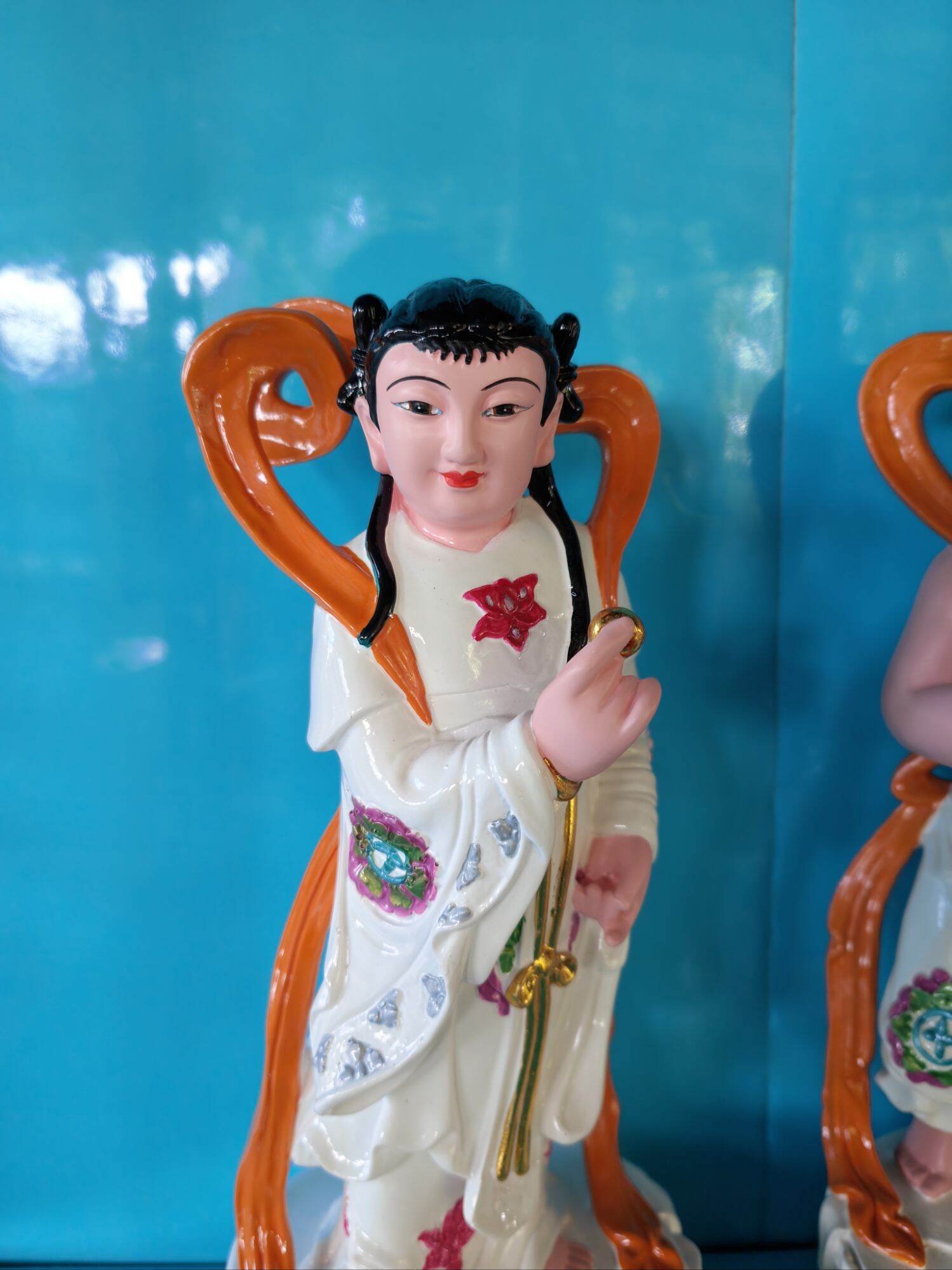 Tượng Quan Âm Bồ Tát, Tiên Đồng Ngọc Nữ cao 30cm
