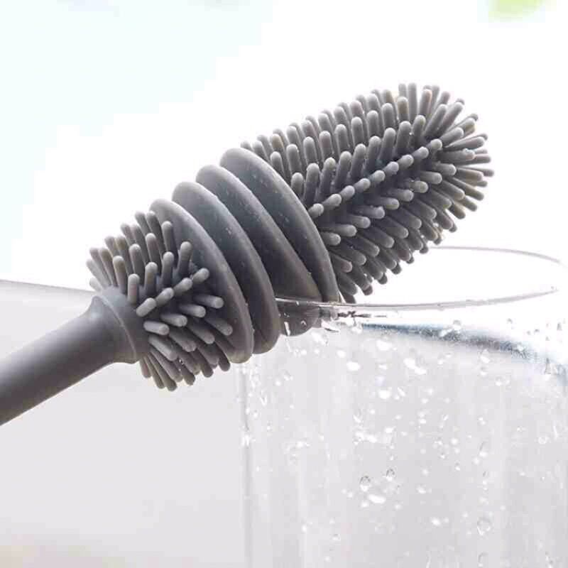 Cây cọ rửa cốc, chai lọ đa năng silicon
