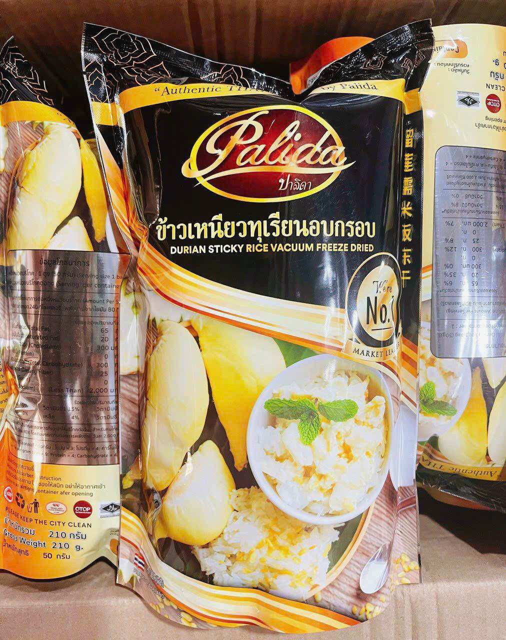 Sầu riêng sấy Palida thái lan