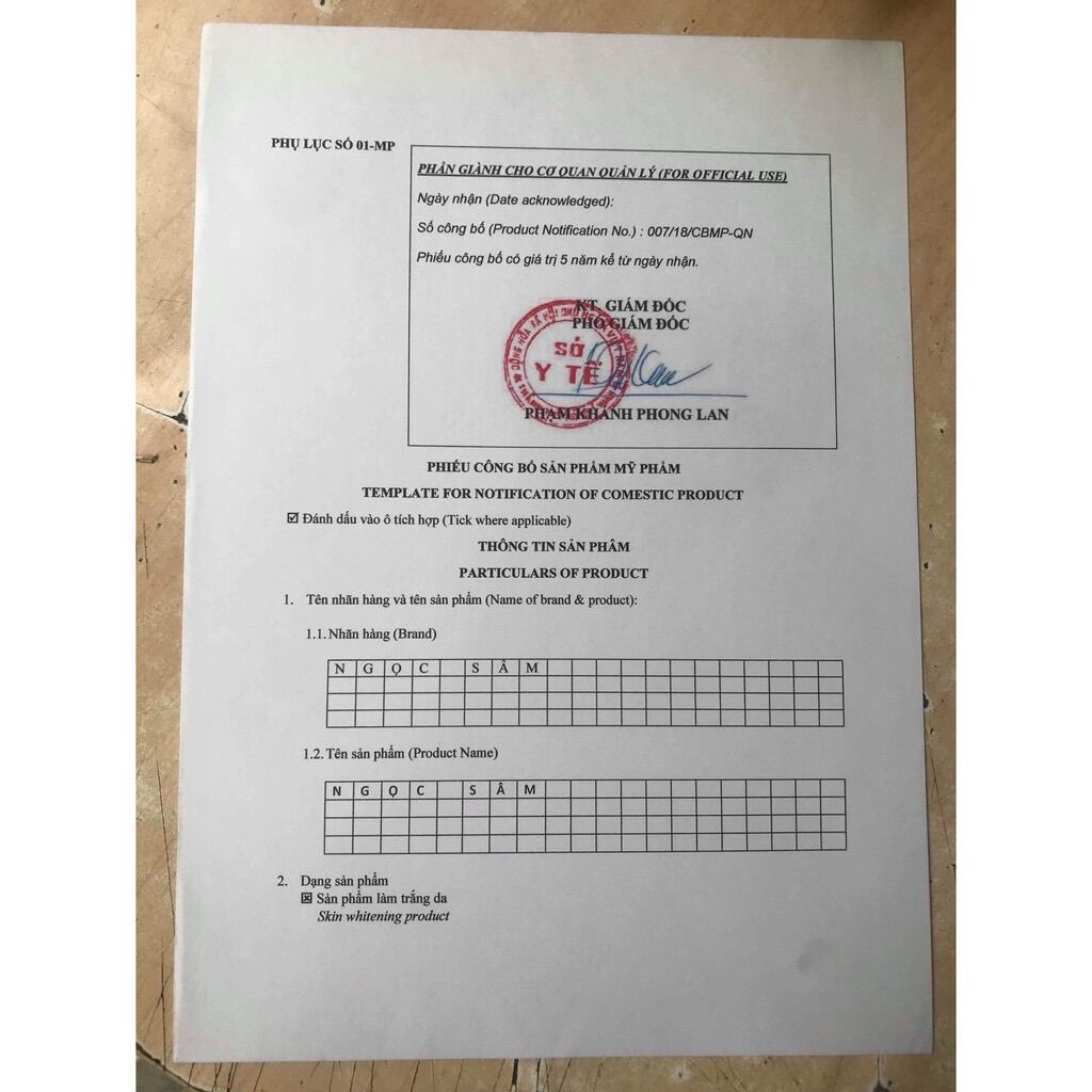 Mặt Nạ Dưỡng Da Ngọc Sâm Dạng Pha Sẵn