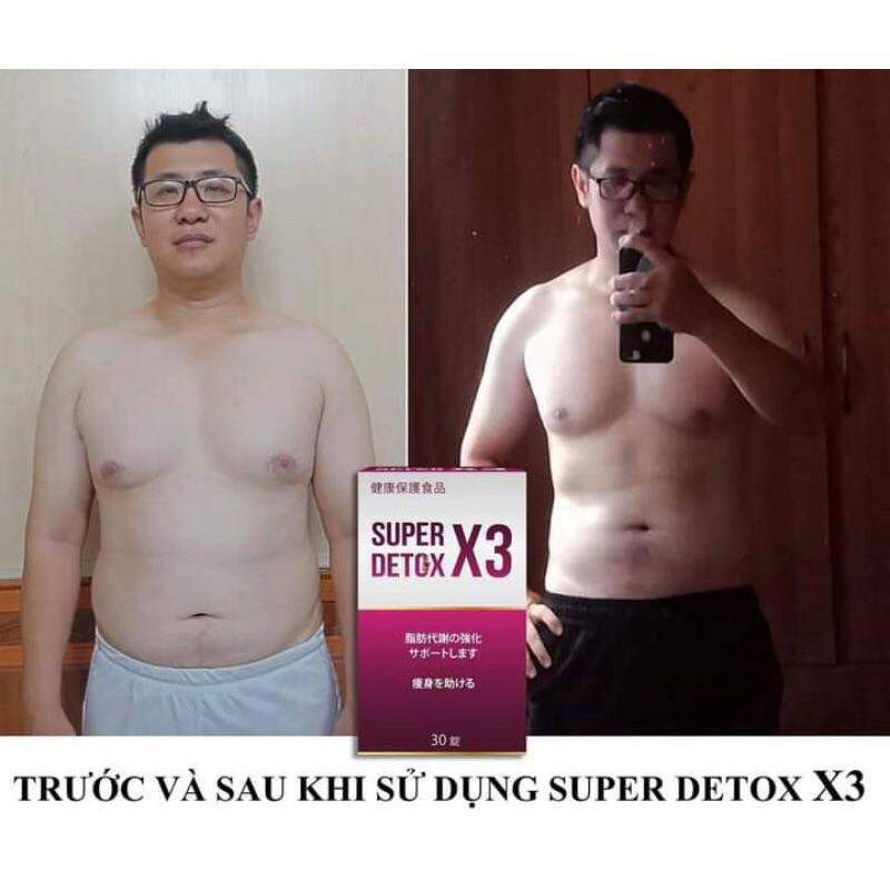 Giảm Cân Supperdetox X3 Ngân 98 Ltrinh Tách Lẻ 15 viên Giảm 2-7 kg