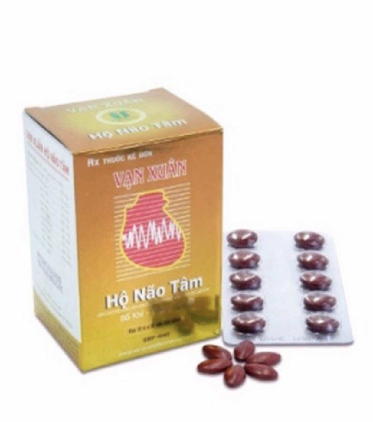 Hộ não tâm hộp 10 vỉ x 10 viên bao phim