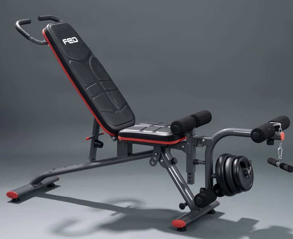 Ghế tập tạ đa năng, có đá chân fed-xm0118