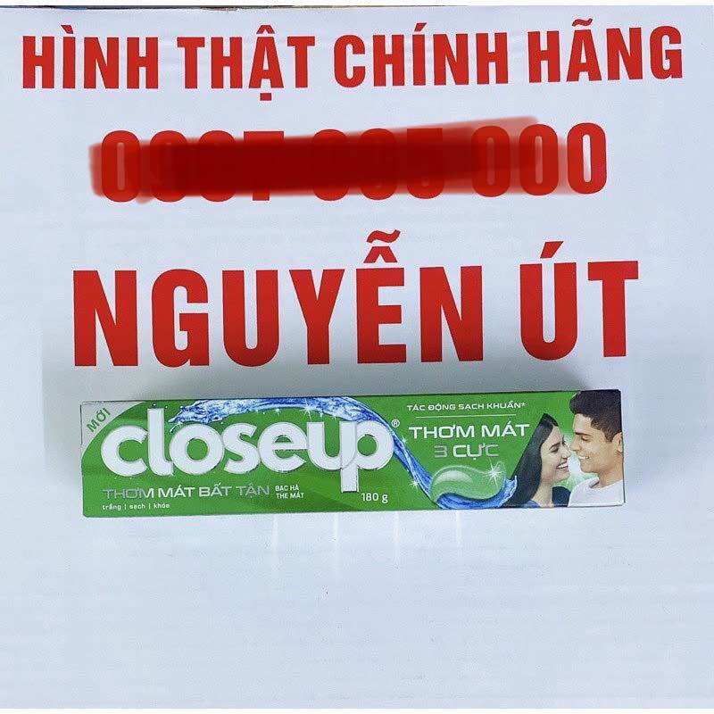 Kem đánh răng closeup bạc hà the mát 180g