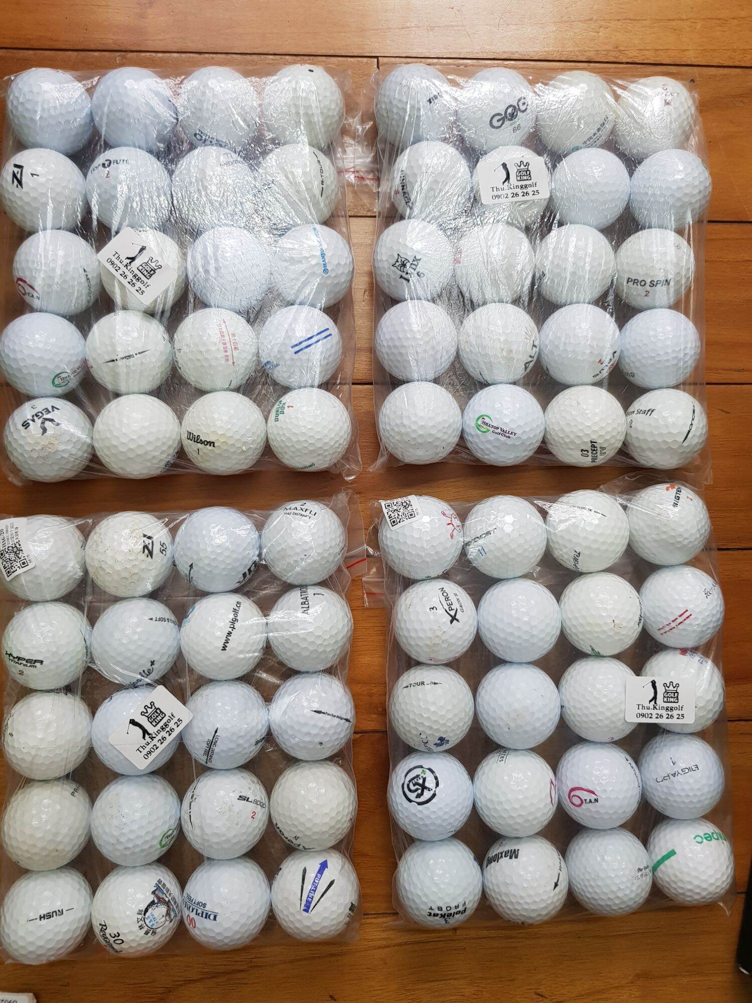 Bóng Golf Cũ Tổng Hợp Set 10 Quả