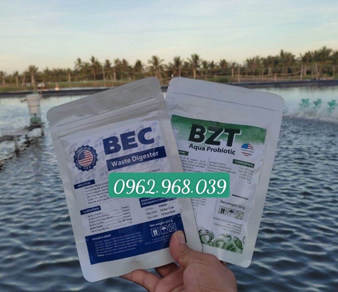 Bộ đôi vi sinh bec bzt xử lý nước và đáy ao nuôi tôm 1 cặp