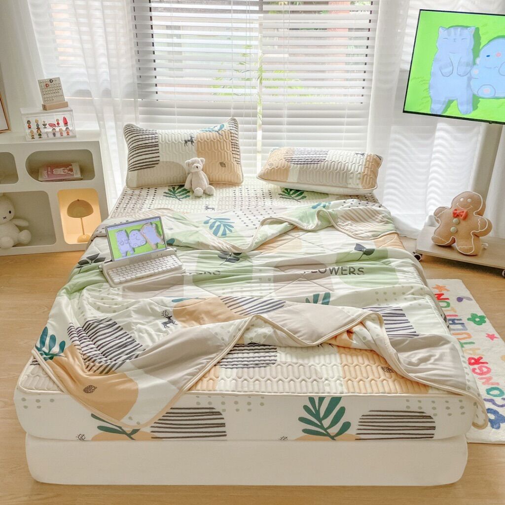 Bộ chiếu điều hoà kèm chăn cùng bộ