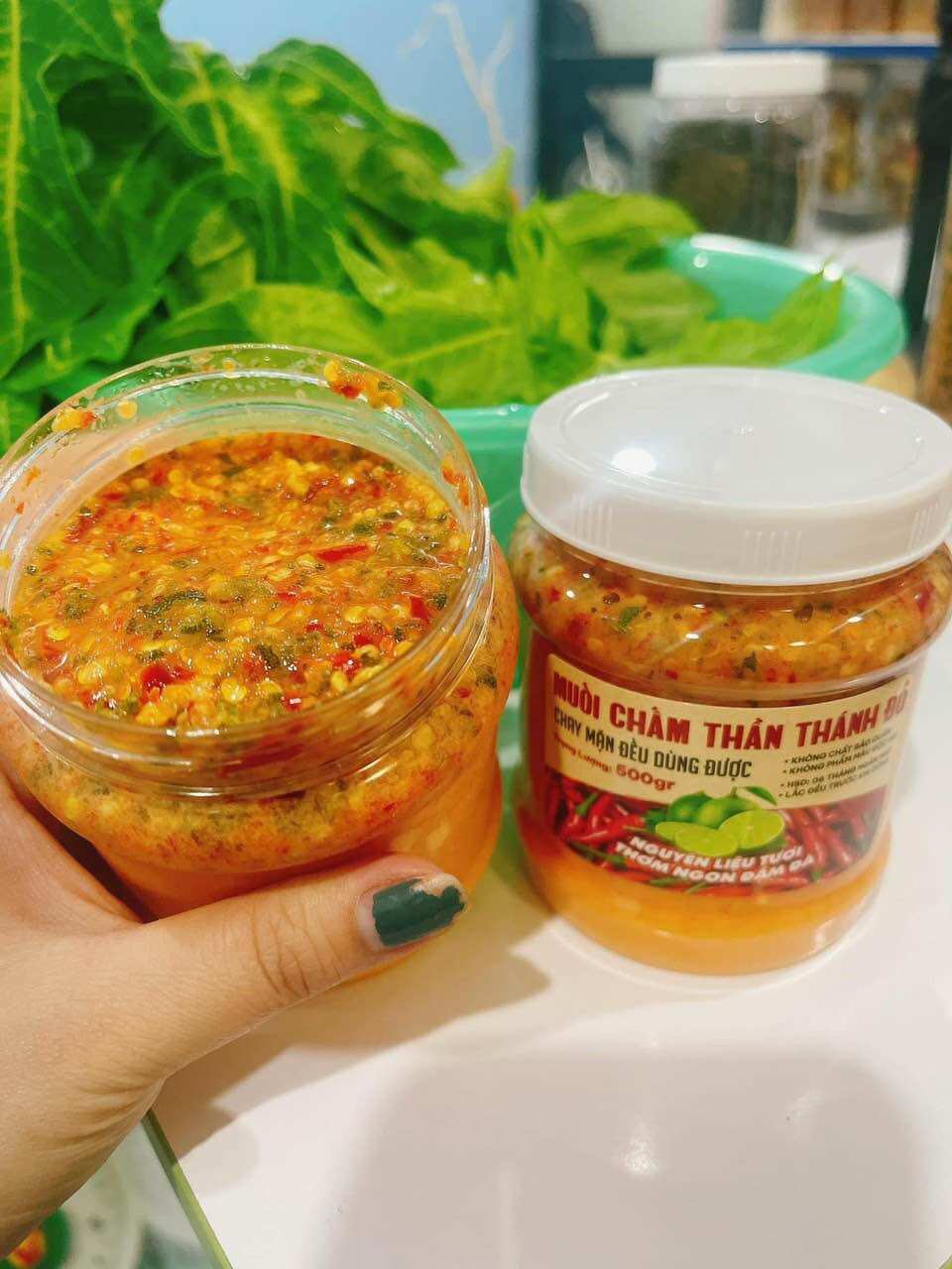 Combo 2 Muối chấm hải sản thần thánh (ớt xanh, ớt đỏ)
