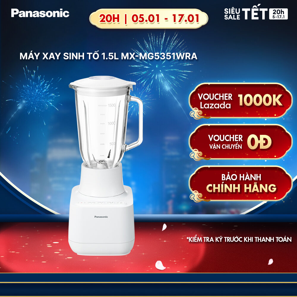 Máy Xay Sinh Tố Panasonic MX-MG5351WRA/MX-MG53C1CRA/MX-MP5151WRA - Công suất 700W- Dung tích 1.5L - 