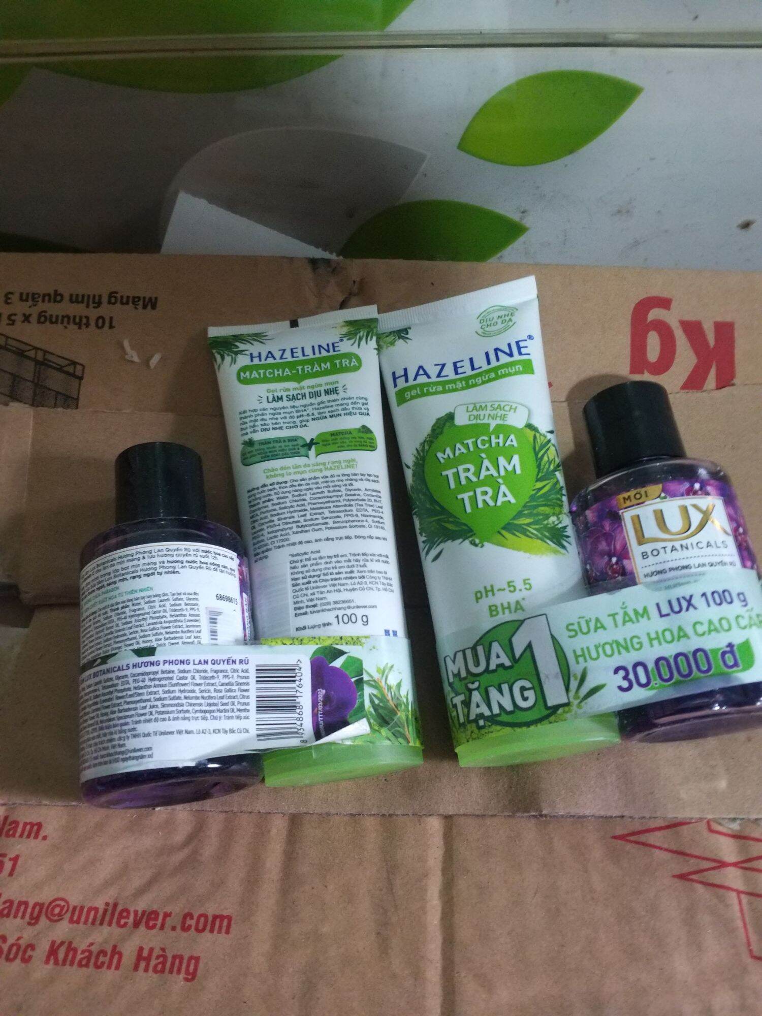 (Combo 2 Tuýp) Sữa rửa mặt HAZELINE 100g Matcha & Tràm trà