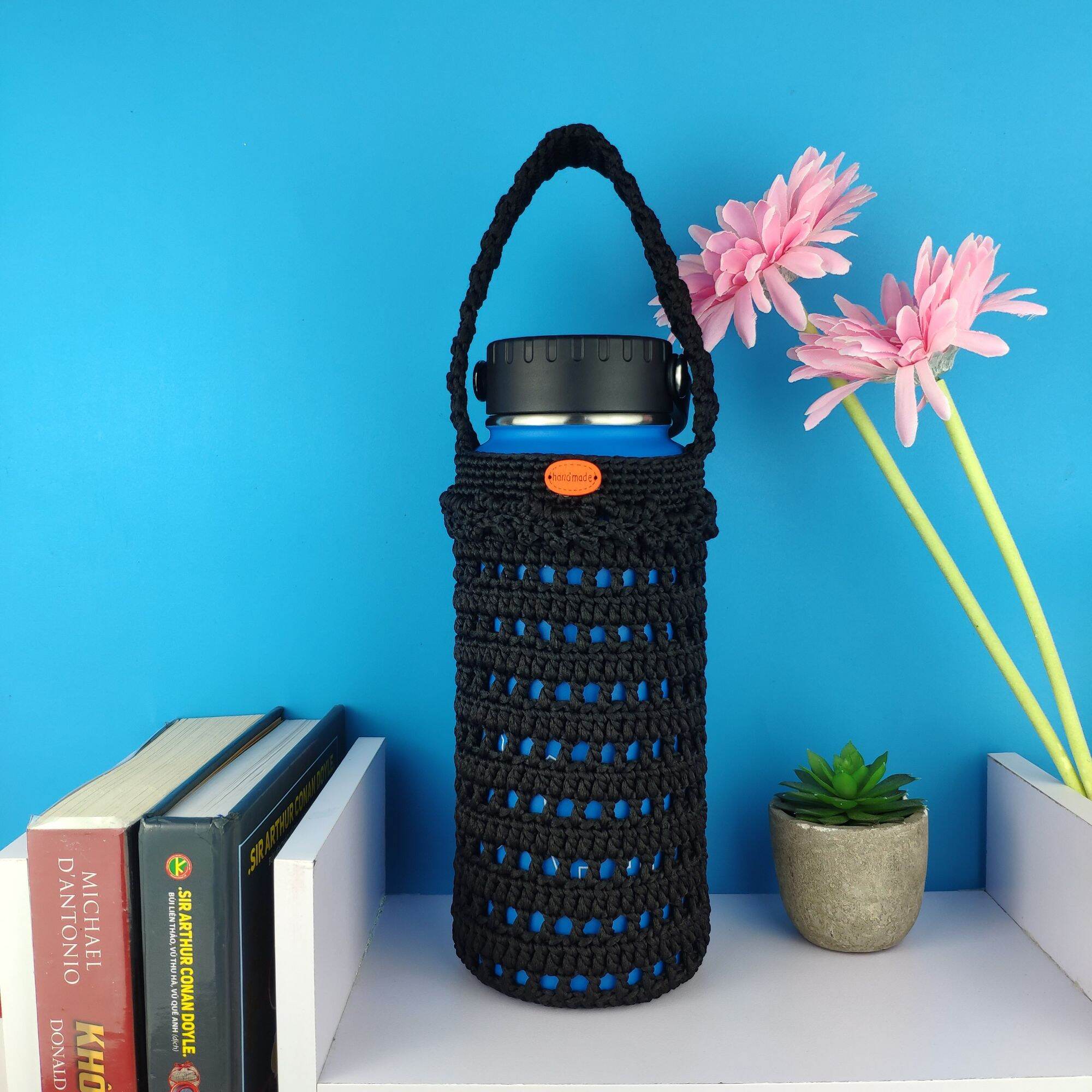 Túi đựng ly giữ nhiệt size 800-890ml, chất liệu sợi Việt Nam, kích thước 9x20 cm, phù hợp cho trẻ sơ sinh và trẻ nhỏ.