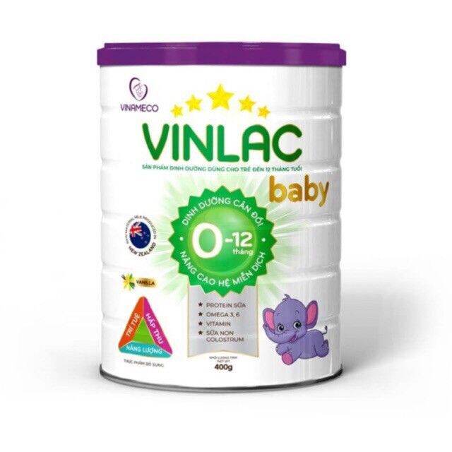 Sữa vinlac baby lon 400g date mới