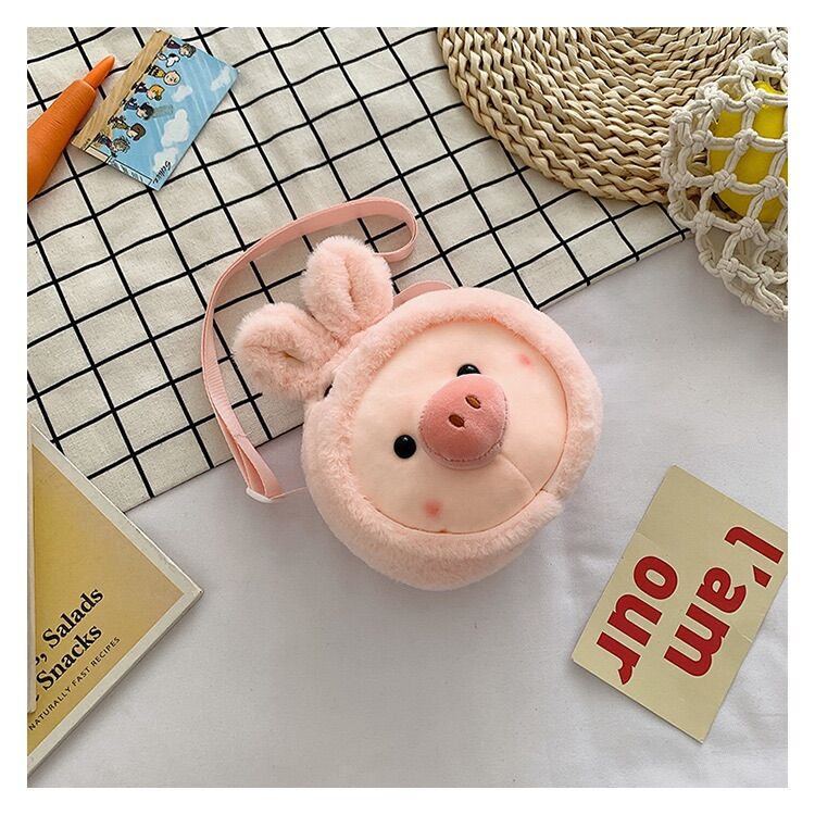 Túi đeo chéo hình heo con dễ thương xinh xắn cao cấp