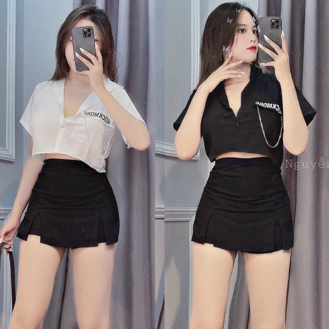 HCM sét bộ quần giả váy +somi xích