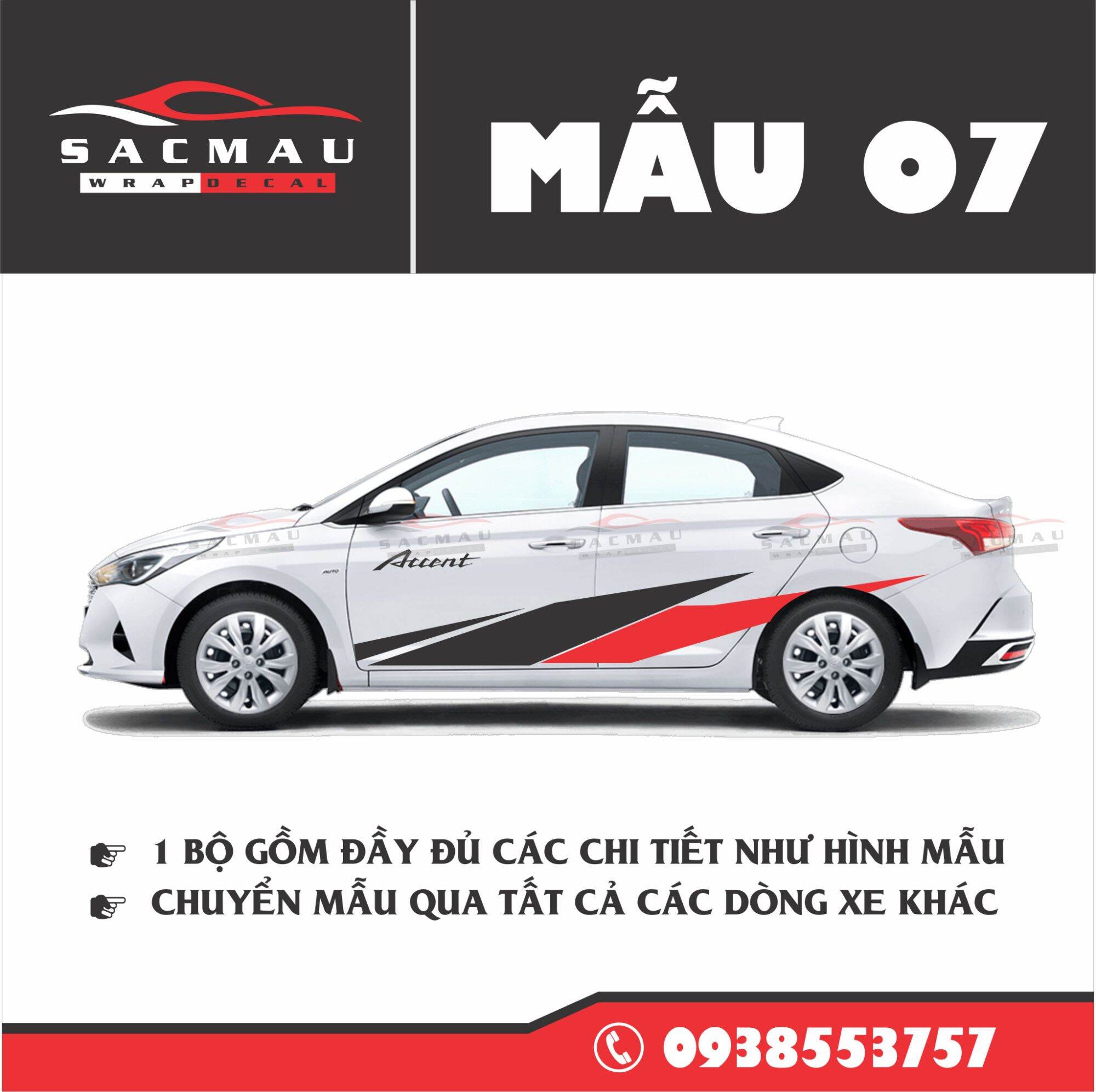 Tem HYUNDAI Accent { 7 MẪU CỰC ĐẸP}
