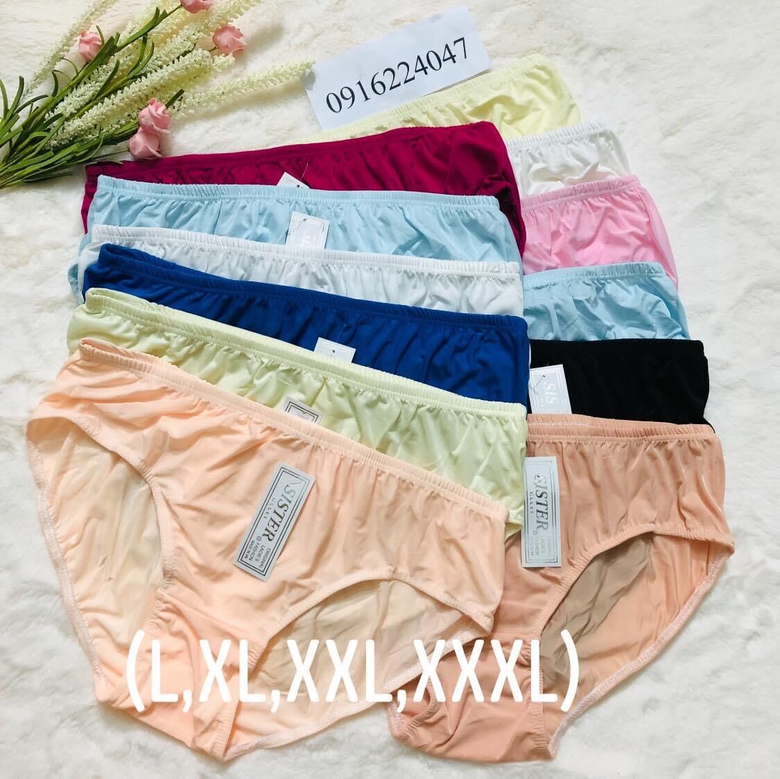 Quần lót bà già set 6c/ quần lót nữ trung niên size đại, chất lượng đảm bảo an toàn đến sức khỏe người sử dụng, cam kết hàng đúng mô tả