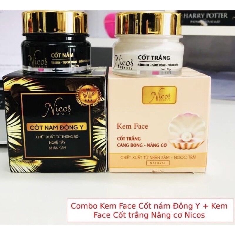 Kem face cốt nám đông y nicos chính hãng- kem face nicos cốt trắng căng bóng nâng cơ thanh nhi house