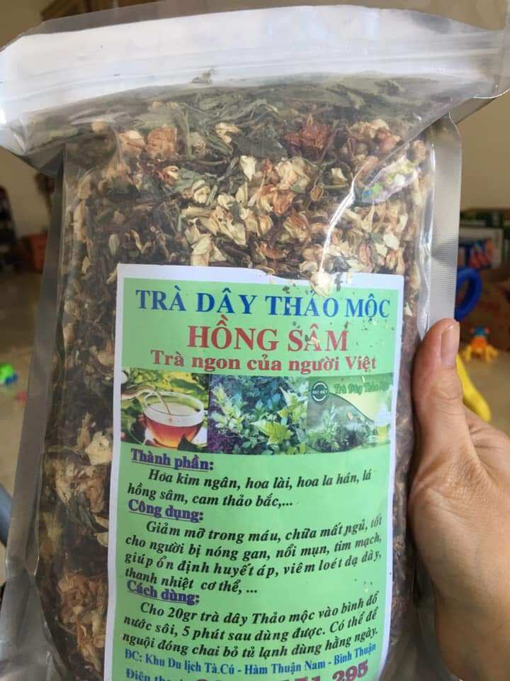 Trà dây thảo mộc hồng sâm