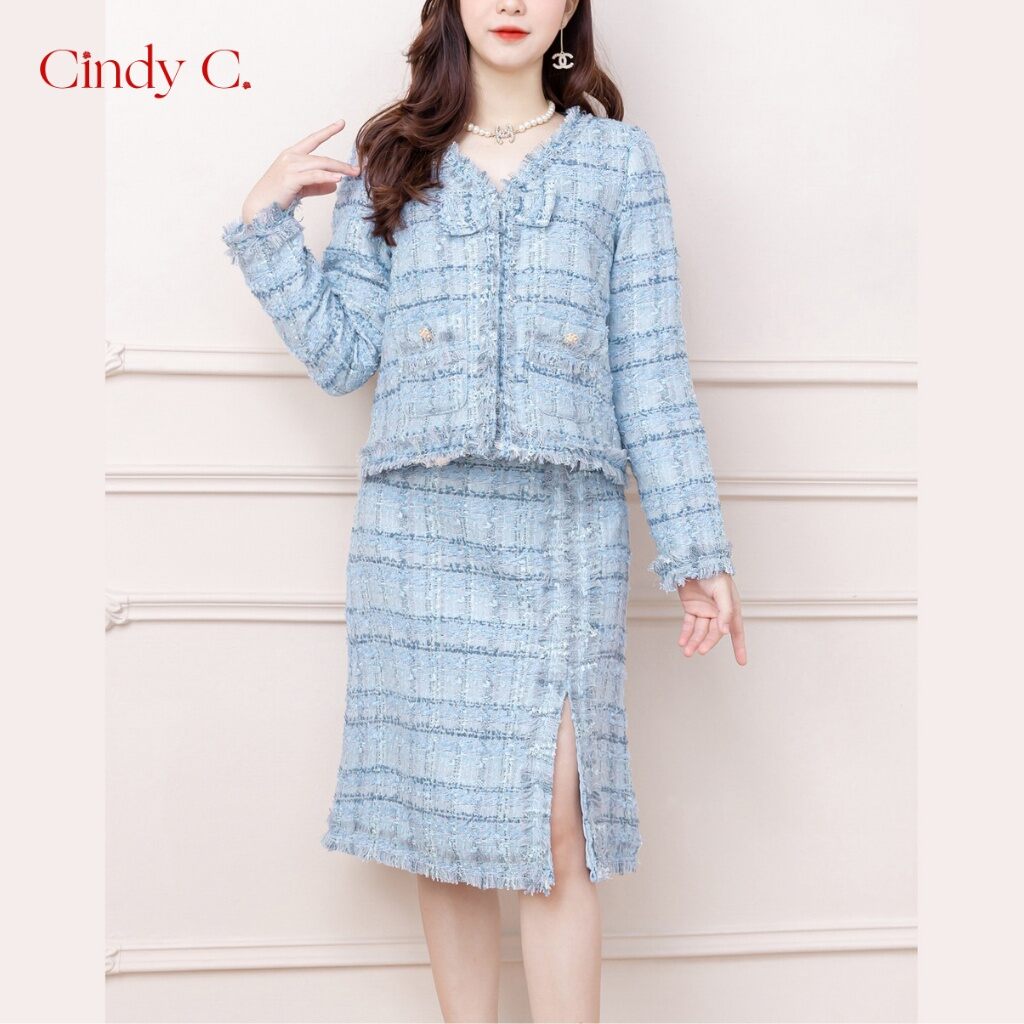 Sét áo chân váy dạ cao cấp M2