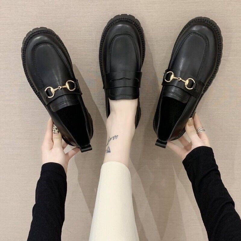 Giày đốc gắn nơ to gắn nơ G-G Đai