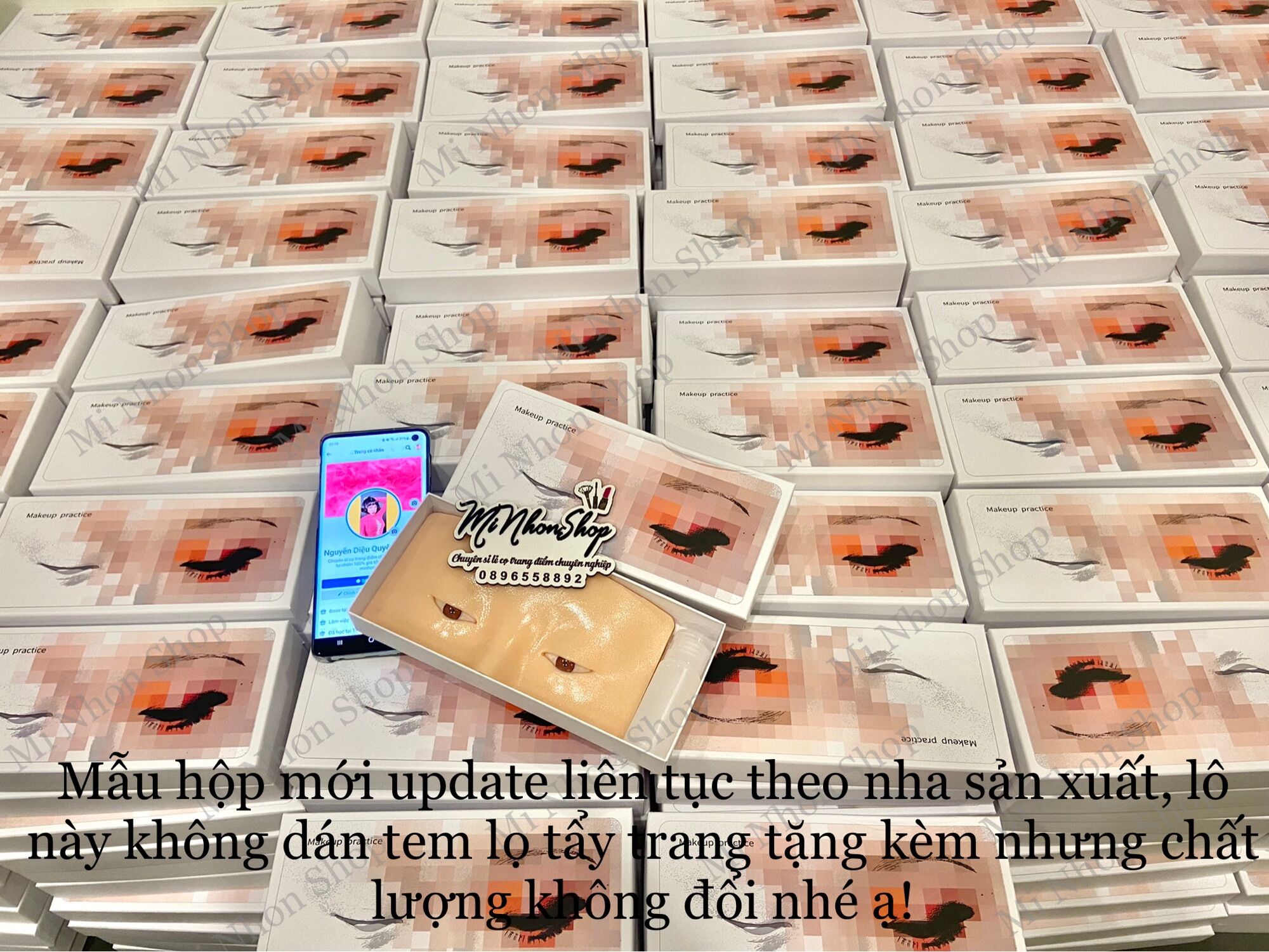 [MNS] Miếng giả da 3D luyện makeup, tập trang điểm mắt mày hàng có sẵn