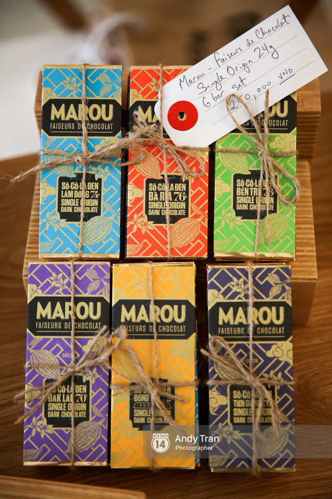 combo 6 thanh socola Marou 6 vị thanh 24g