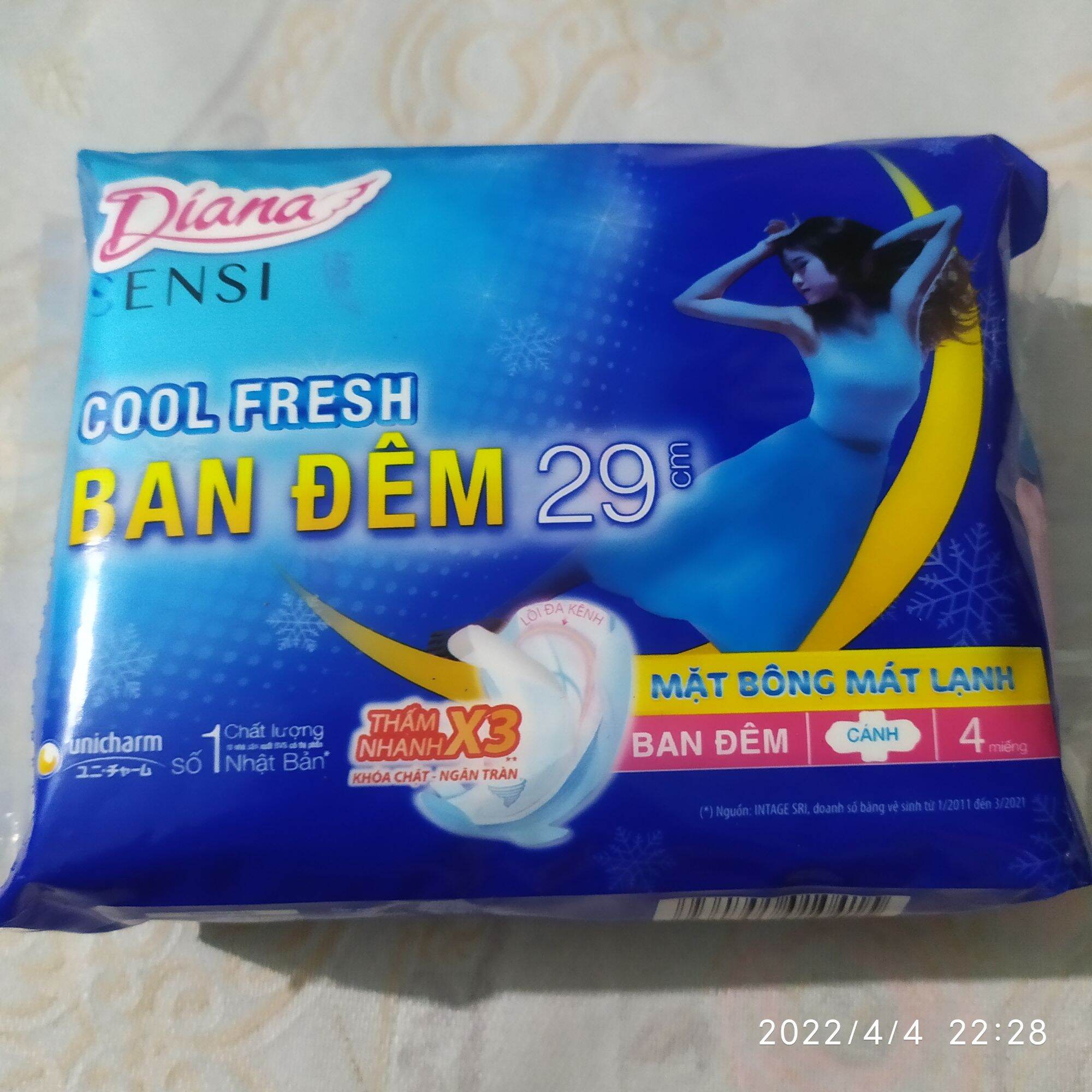 BĂNG VỆ SINH DIANA BAN ĐÊM