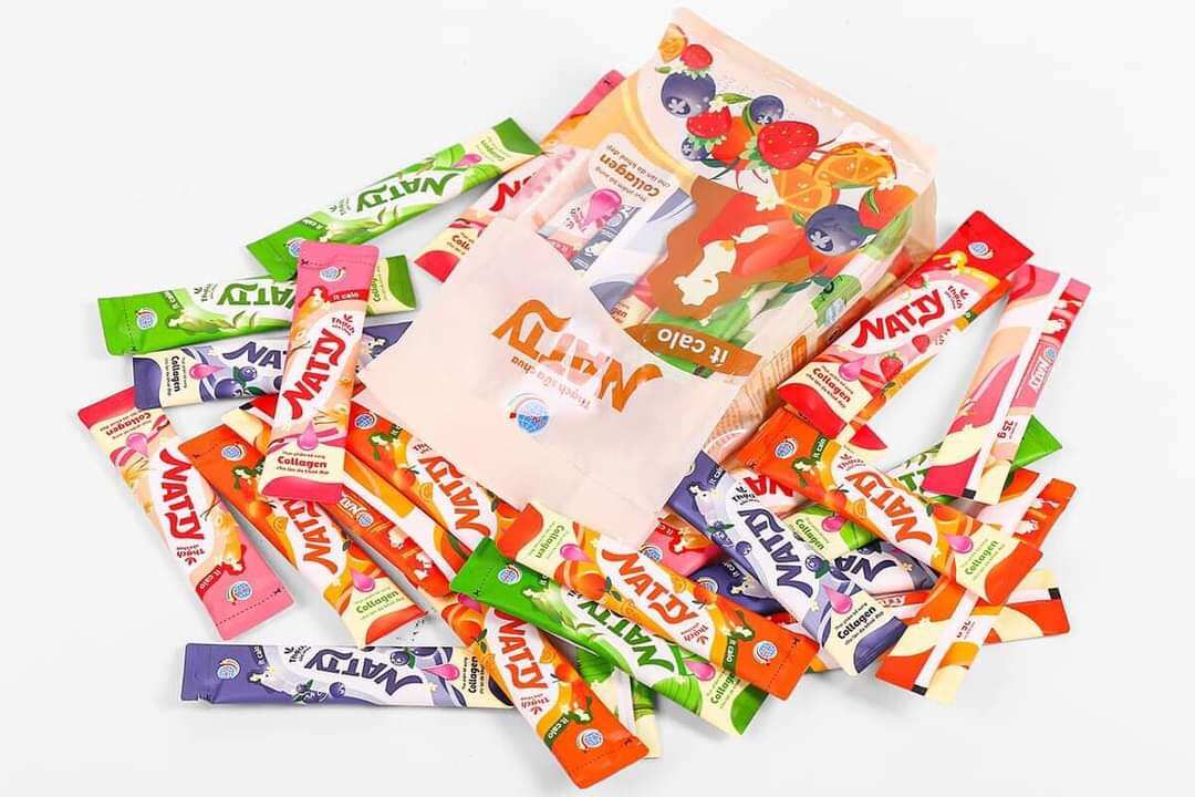 thạch sữa chua long hải Natty collagen(1 gói 500gr)