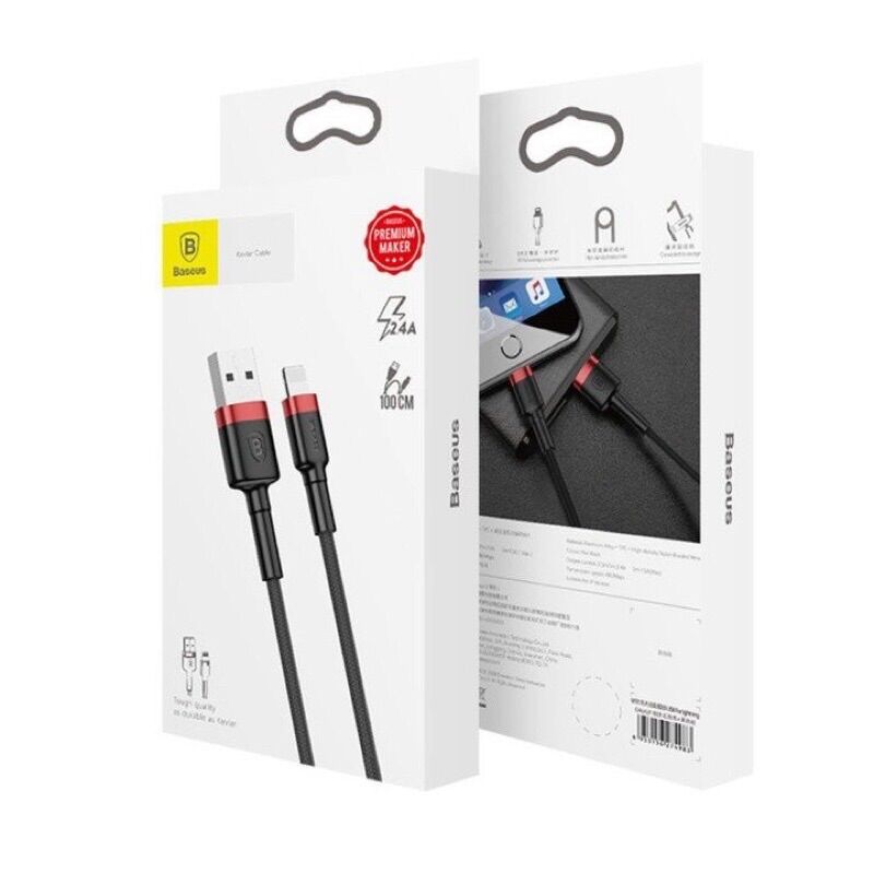 Cáp sạc nhanh cáp sạc Iphone Baseus dây dù bện cao cấp