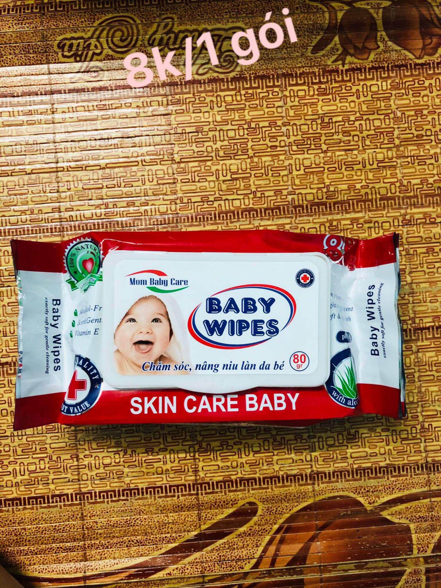 khăn ướt baby wipes 1thùng 50 gói