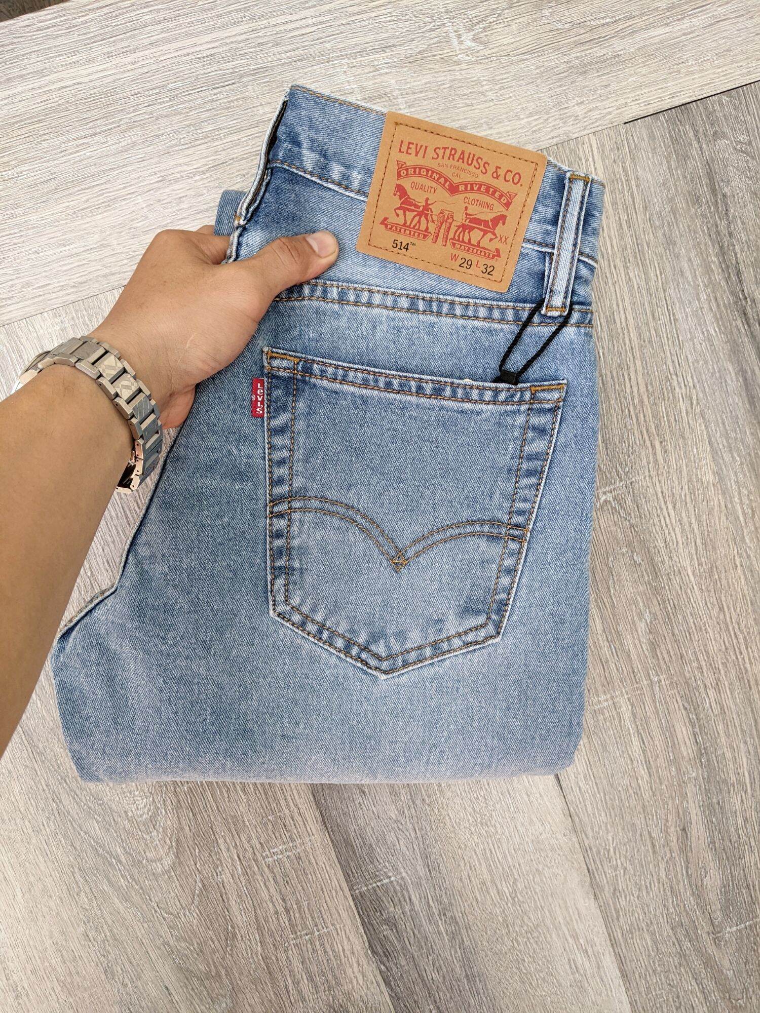 Quần jean levis xanh bạc