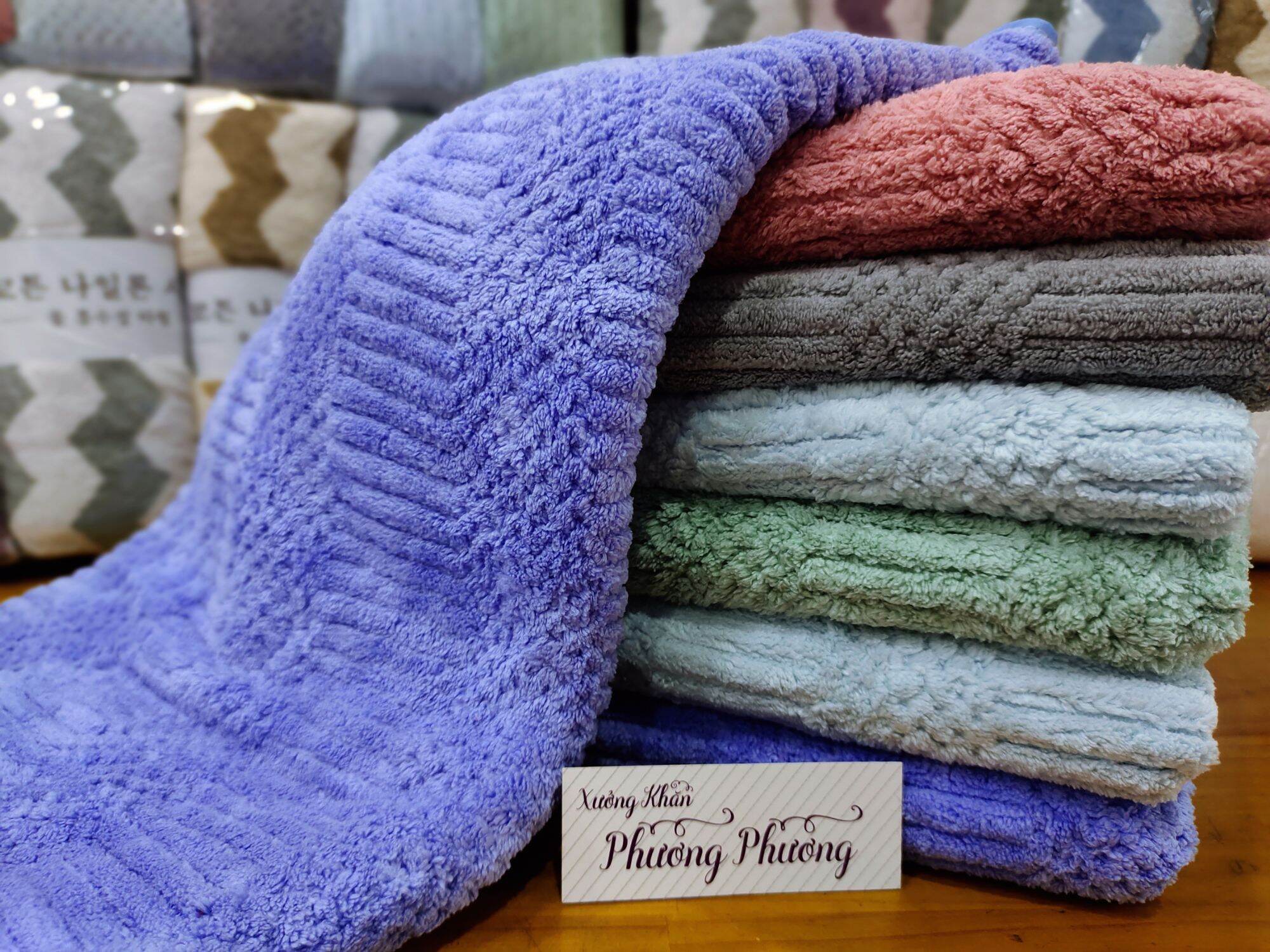 Khăn tắm Bông mềm Hạt gạo Korean Towel , 50 x 100 ,Khăn cực mềm mịn, thấm hút tốt, không phai màu