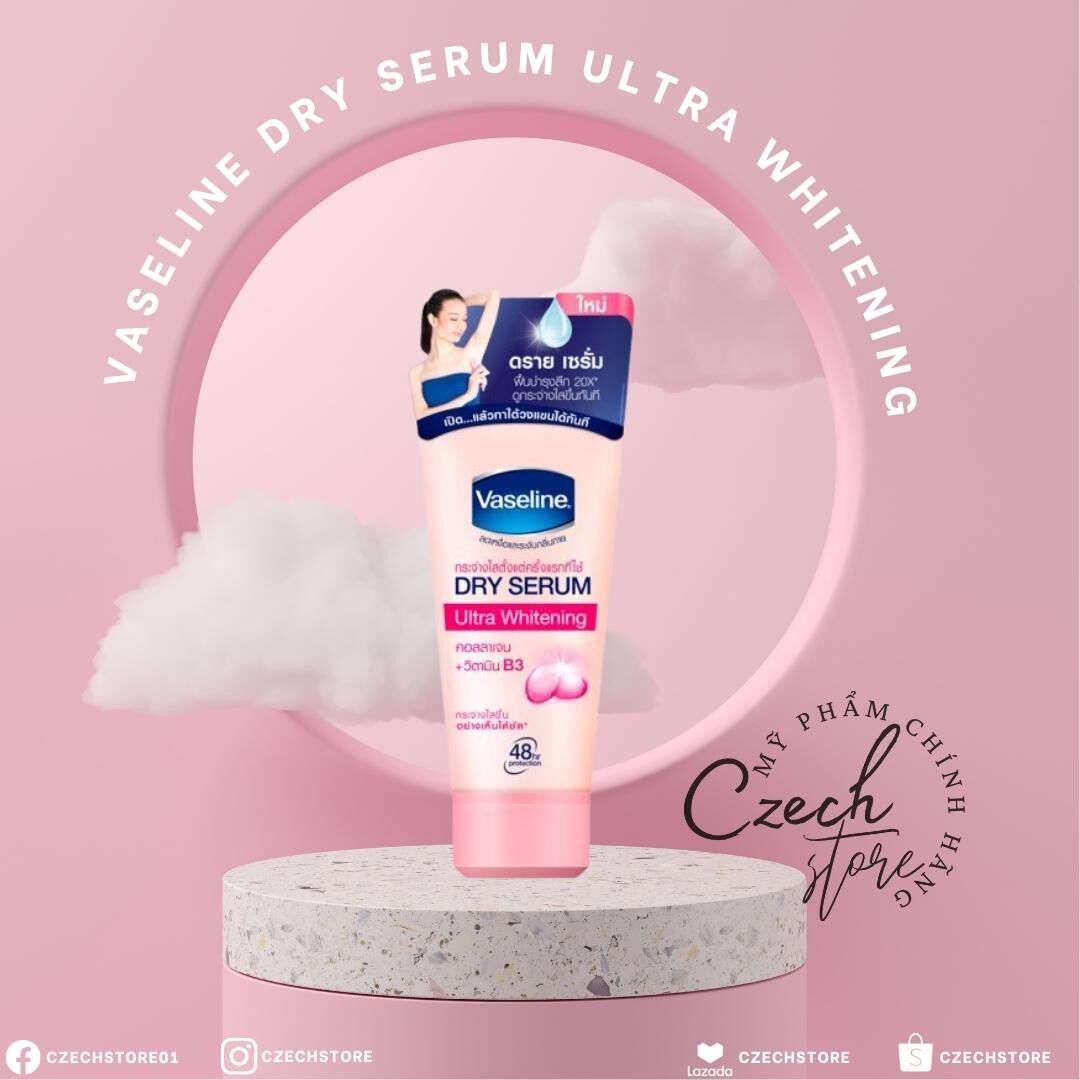 Dưỡng sáng da vùng dưới cánh tay Vaseline Dry serum