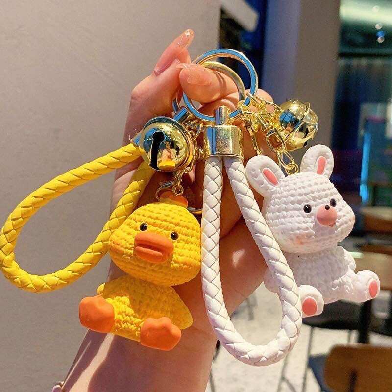 Móc khoá thú cưng siêu đáng yêu có chuông