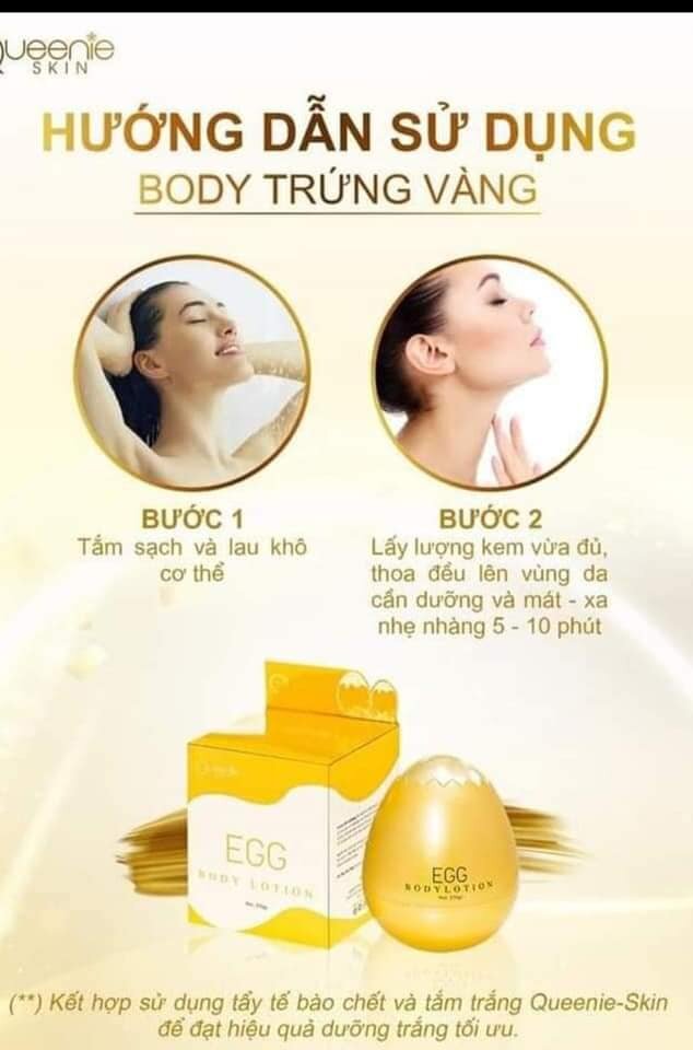 Kem body EGG BODY LOTTION trứng vàng