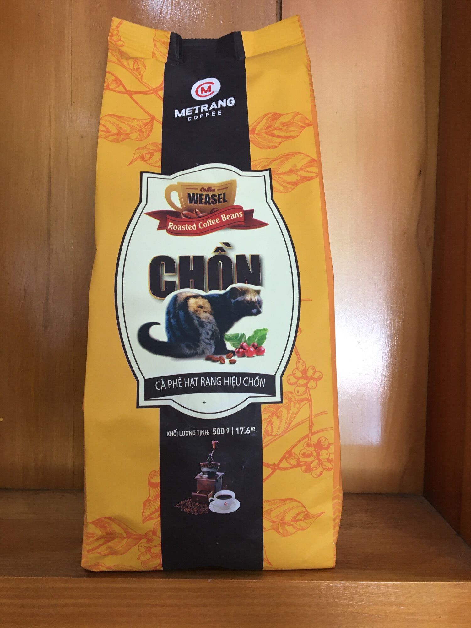 Cà phê chồn hạt Mê Trang 500g.
