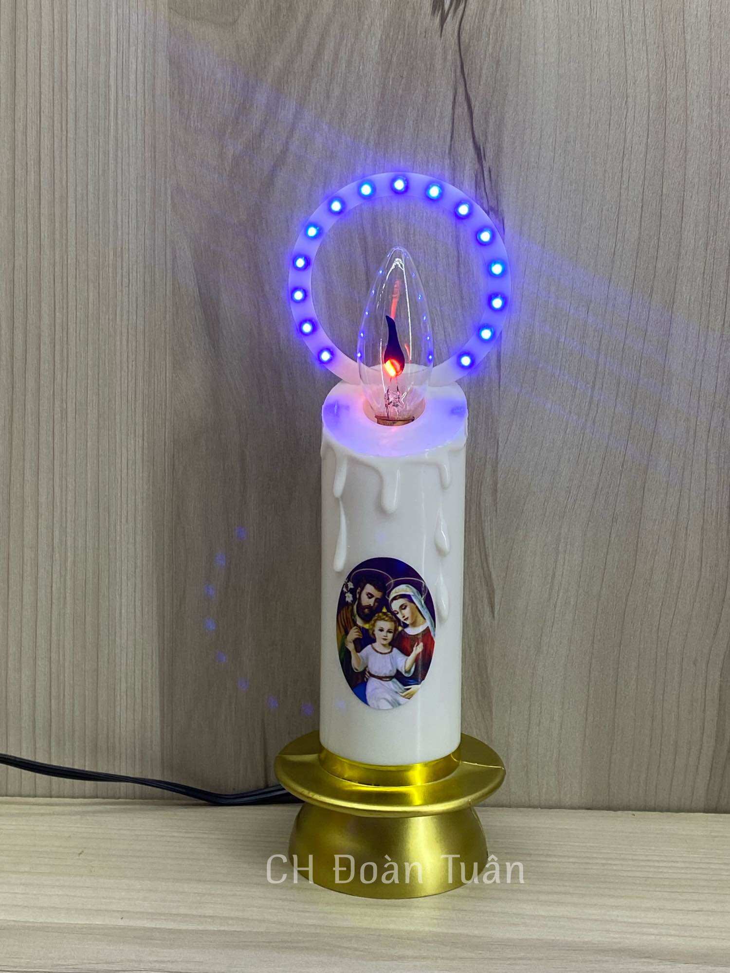 Đèn thờ Công Giáo Vòng hào quang led - Đèn nến sử dụng bóng lửa-giá bán/1 cái