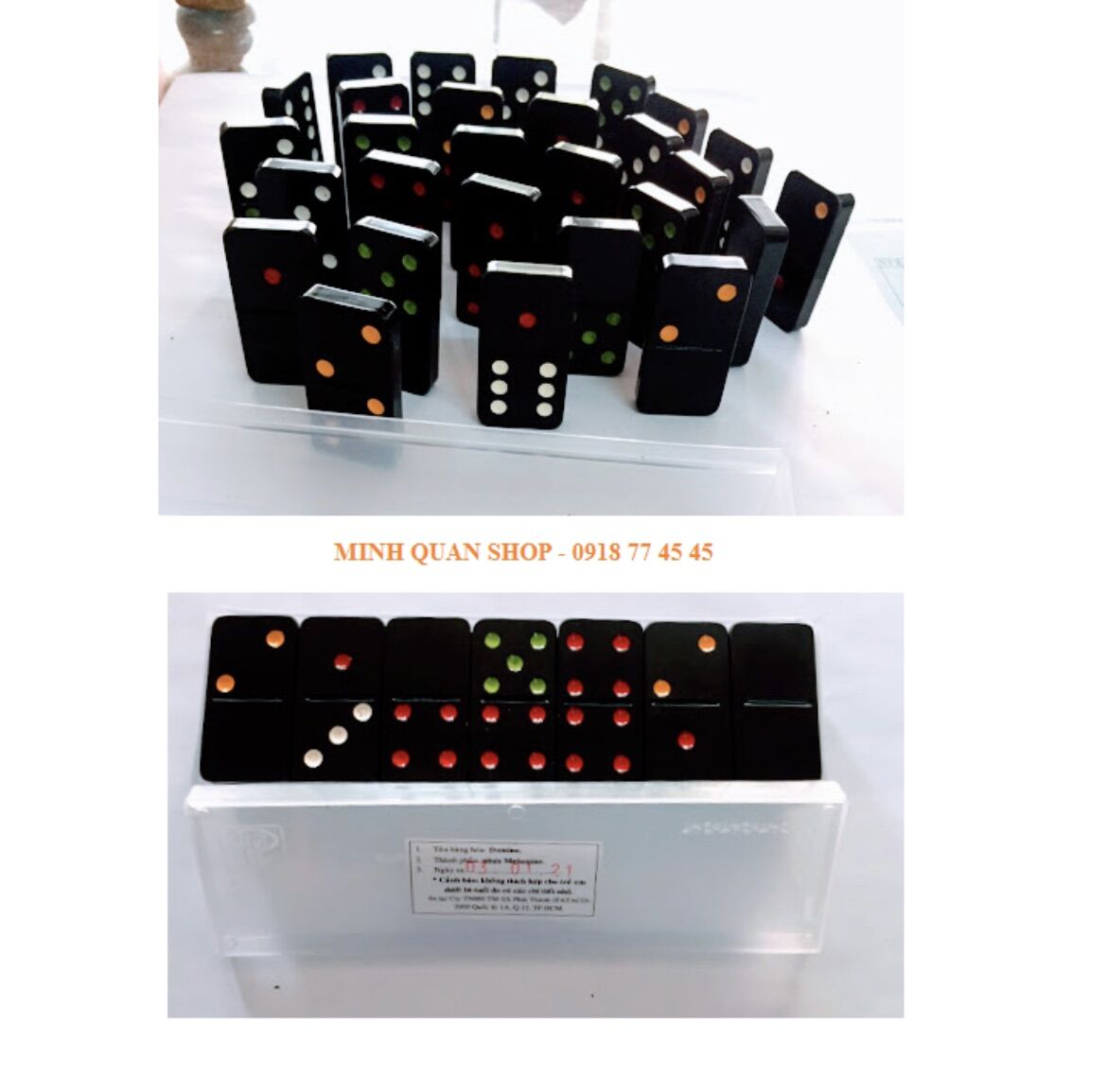 Cờ Domino nhựa đen cao cấp - Fataco