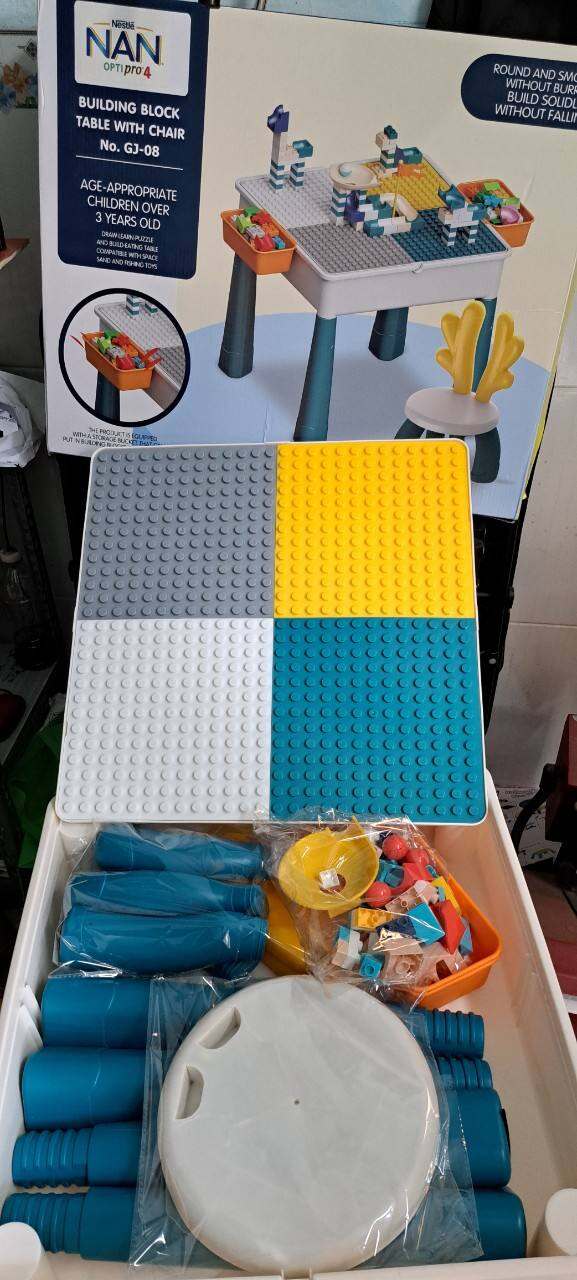 BỘ BÀN GHẾ LEGO KIÊM BÀN ĂN, BÀN CHƠI. SIZE TO LẮM