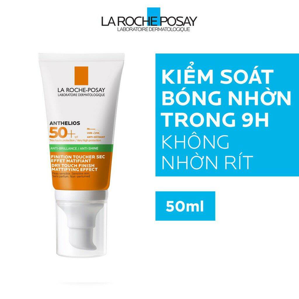 {Hàng Cty Có Tem} Kem Chống Nắng Giúp Kiểm Soát Bóng Nhờn & Bảo Vệ Da Trước Tia Uvb Uva Spf 50+ La Roche - Posay Anthelios Xl Dry Touch 50Ml