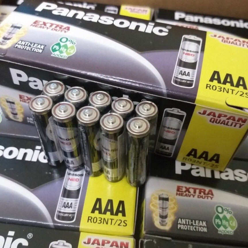 Hộp pin đũa/nhí aaa 1,5v panasonic neo r03nt/2s - hàng chính hãng
