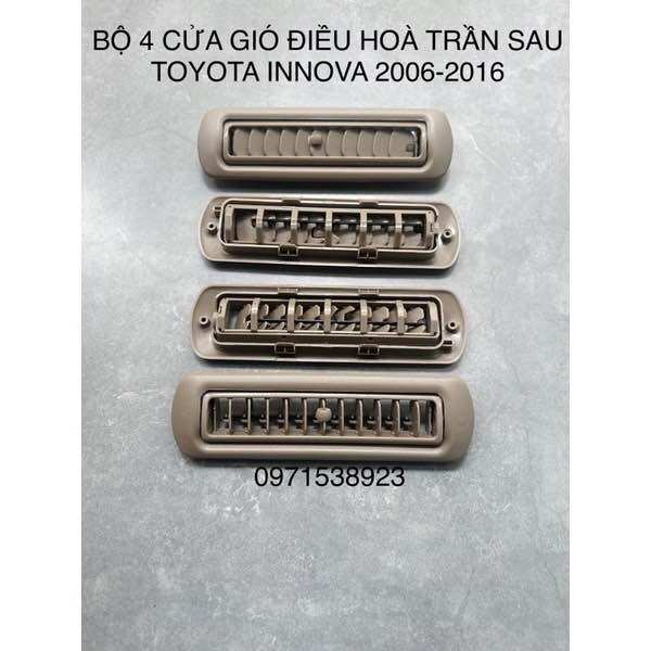 Trọn bộ 4 cửa gió điều hoà trần sau toyota innova 2006-2016 cao cấp giá rẻ
