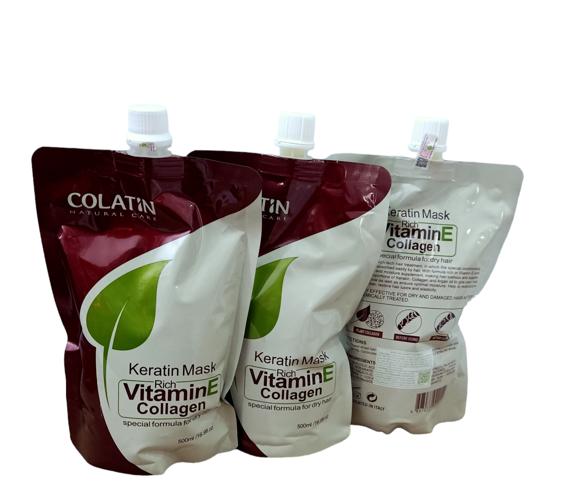 dầu hấp dưỡng tóc phục hồi colatin keratin Collagen vitamin E