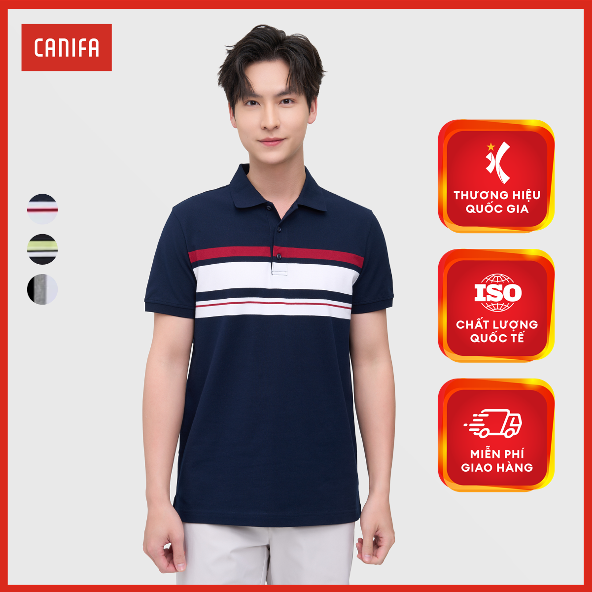 Áo Polo nam CANIFA 8TP25S003