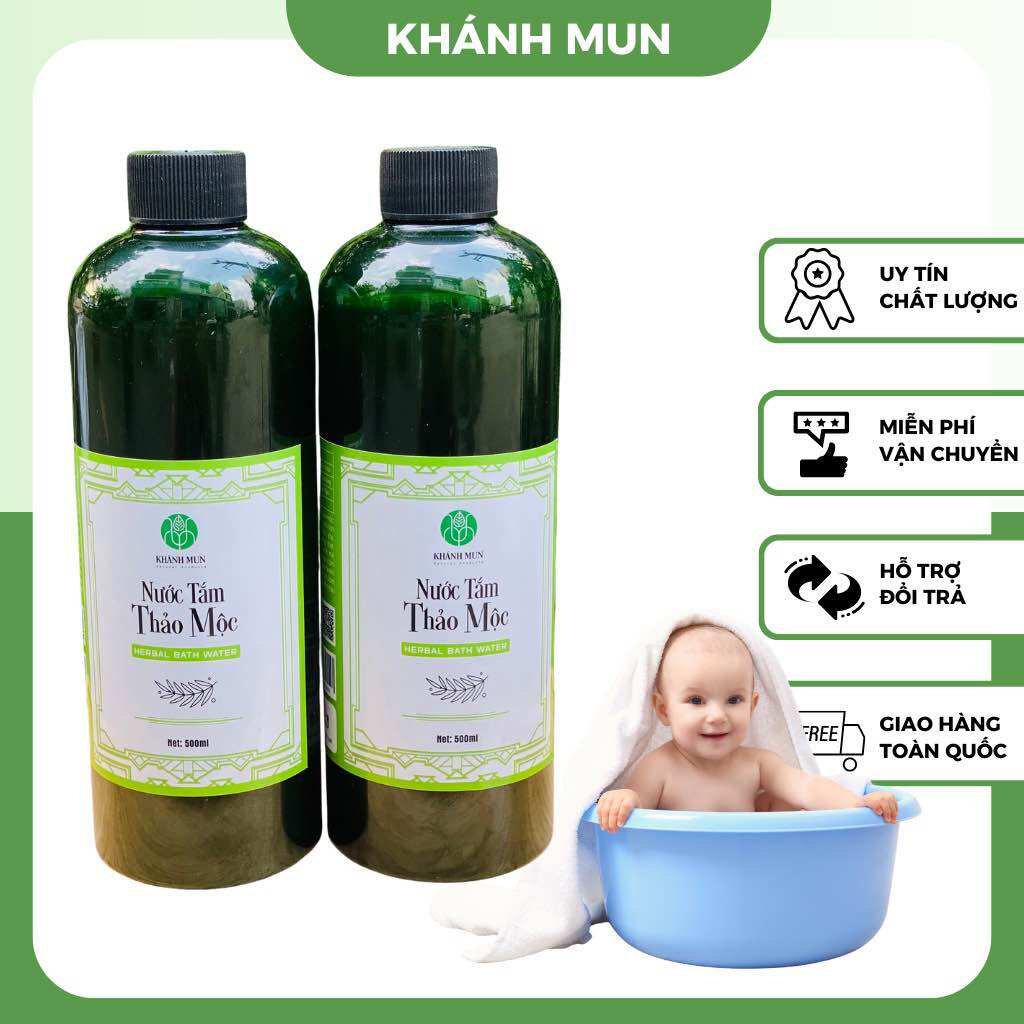 Nước Tắm Thảo Dược Cho Bé Ngừa Rôm Sảy Người Viêm Da