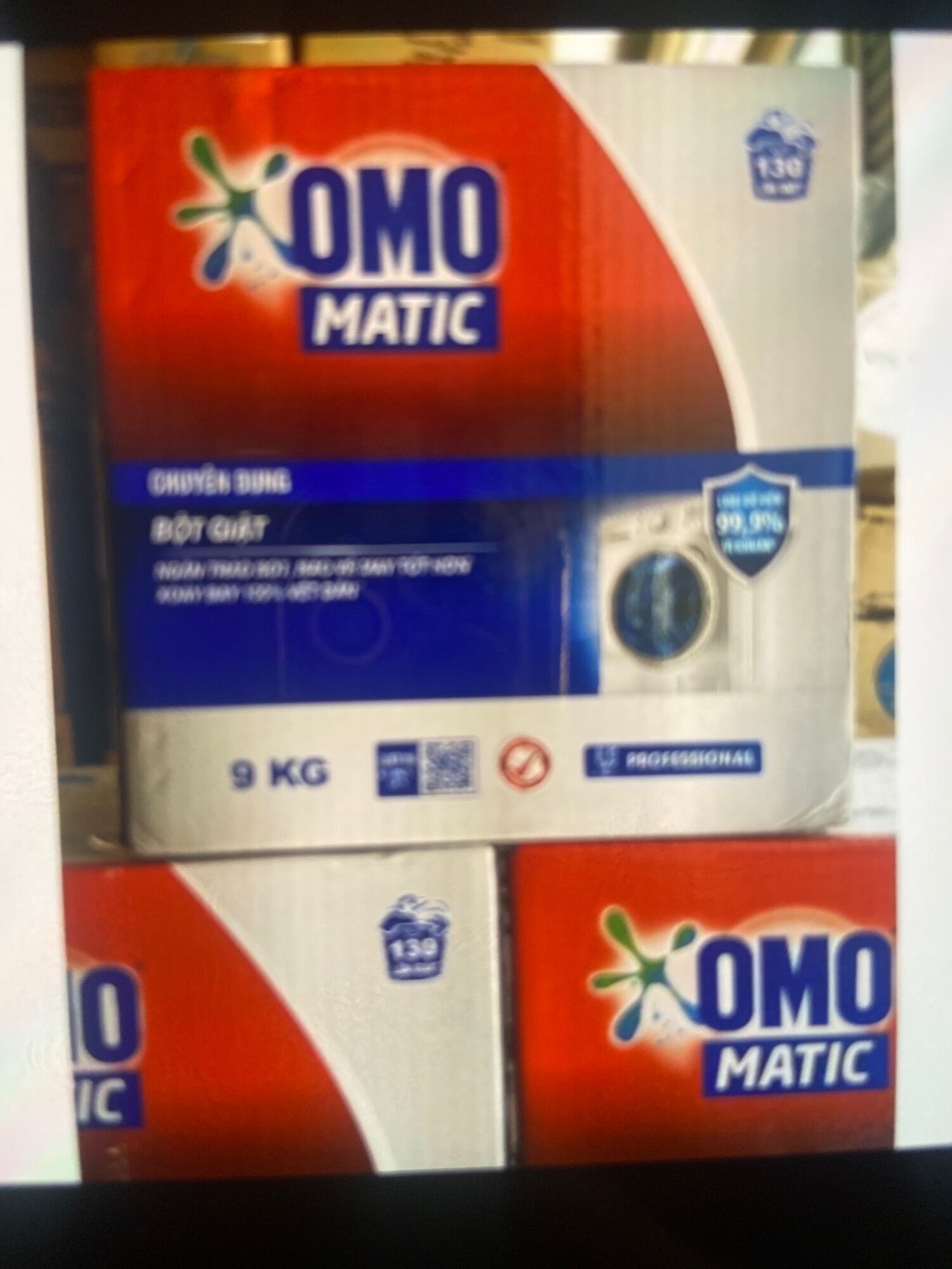 Bột giặt omo chuyên dụng 9kg