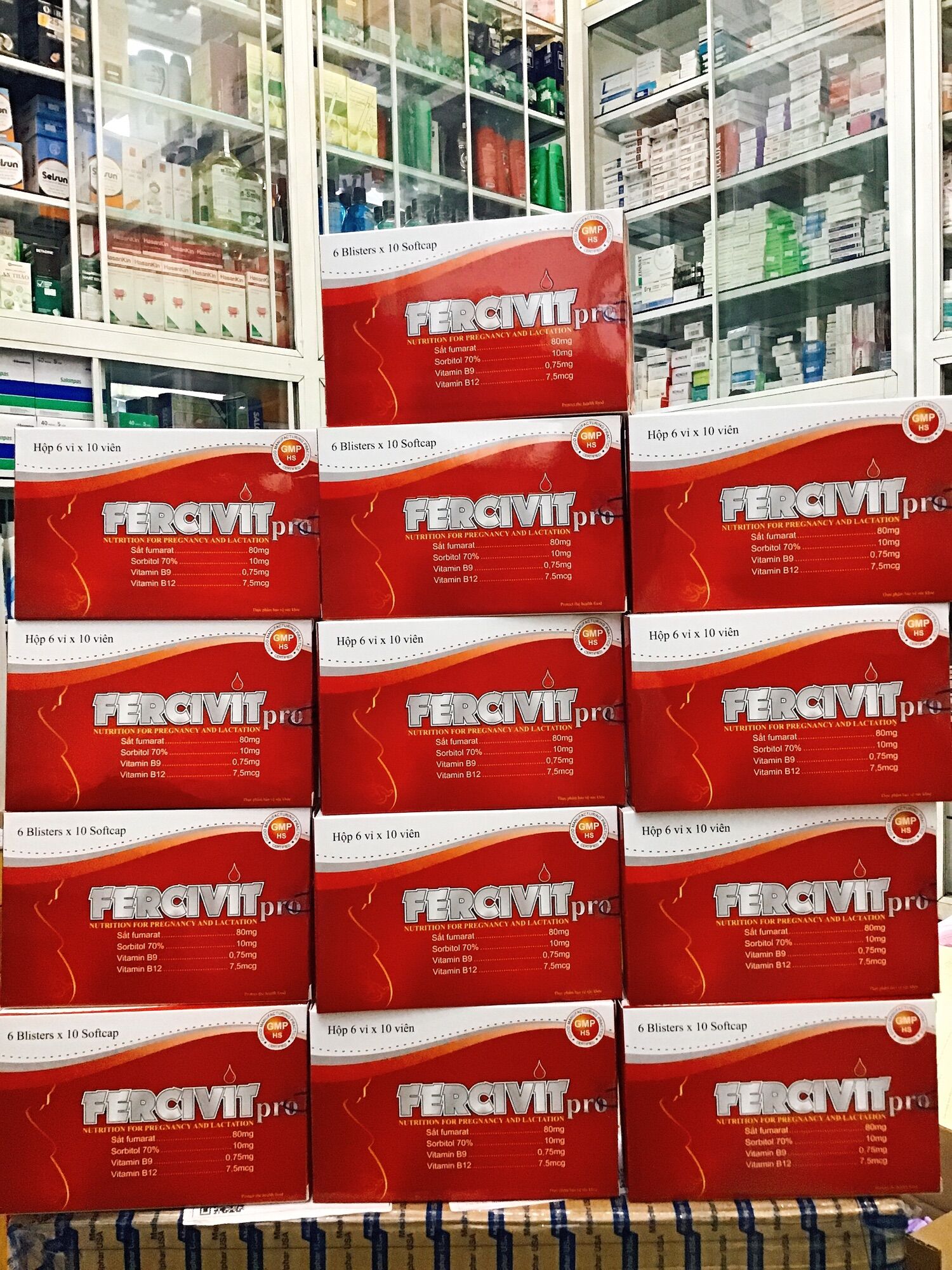 Viên sắt uống fercivit hộp 60v.
