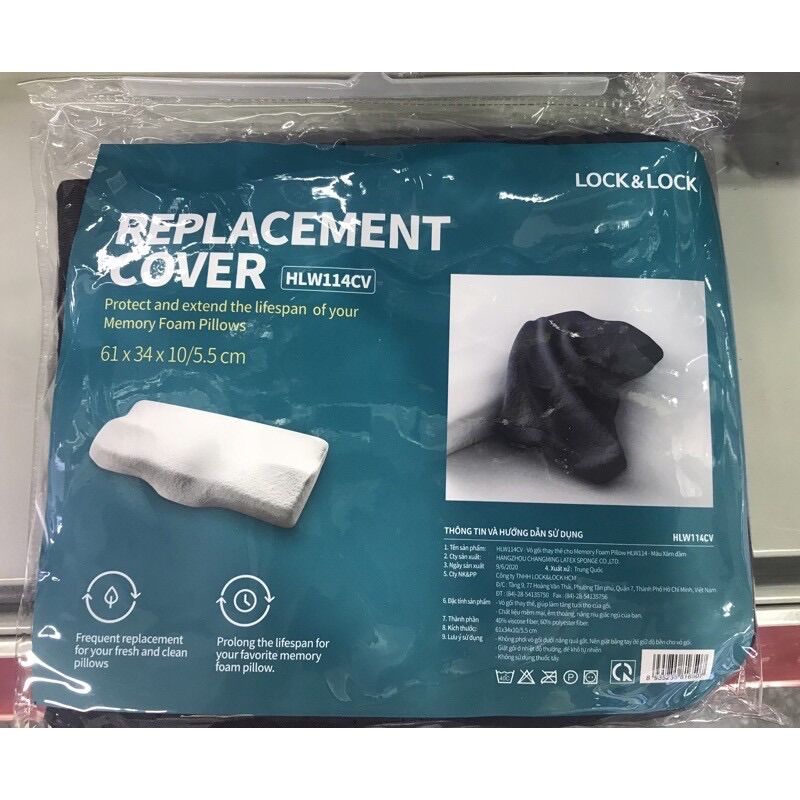 [HCM]VỎ GỐI THAY THẾ CHO MEMORY FOAM - HLW111CV / HLW114CV